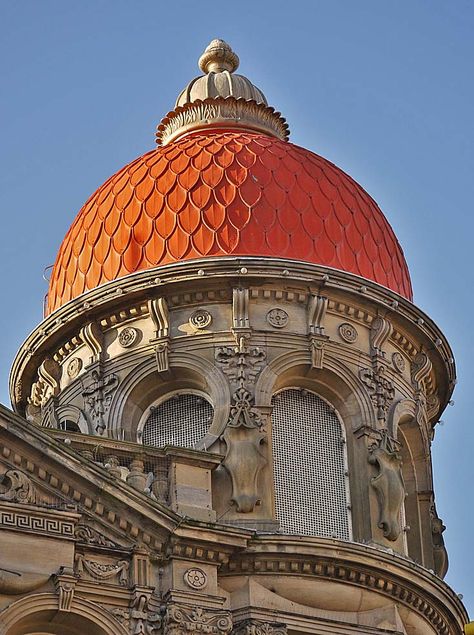 Look up! Roof domes in Newcastle upon Tyne | Flickr - Photo Sharing! Minecraft Dome Roof, Neoclassical Architecture Sketch, Classical Architecture Exterior, Classical Architecture Facade, Minecraft Dome, Minecraft Irl, Modern Classical Architecture, Classical Architecture House, Dome Architecture