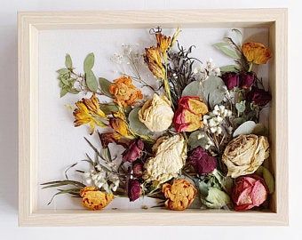 Wedding Flower Frame, Frame Wedding Decor, Shadow Box Wedding, Bouquet Shadow Box, Dried Wedding Bouquet, Bouquet Frame, Wedding Flower Preservation, Dried Flowers Diy, Wedding Shadow Box