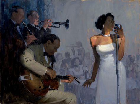 Eric Bowman, Arte Jazz, Jazz Art, 강아지 그림, Afrocentric Art, Wow Art, Ethereal Art, 인물 사진, Pretty Art