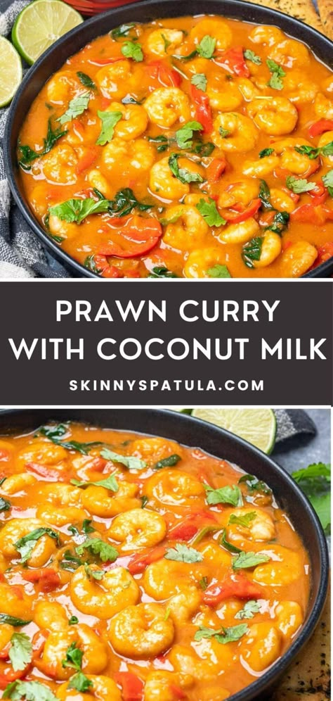 Cooked Prawn Recipes, Curried Prawns, Chicken And Prawn Curry, Prawn Coconut Curry, Easy Prawn Recipes, Coconut Prawns, Curry With Coconut Milk, Coconut Curry Recipes, Prawn Dishes