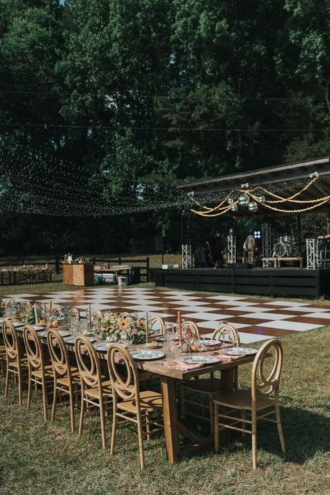 Checkered Dance Floor, Backyard Reception, Dance Floor Wedding, Alabama Weddings, Sweet Home Alabama, Future Wedding Plans, Wedding 2024, Wedding Mood Board, Wedding Goals