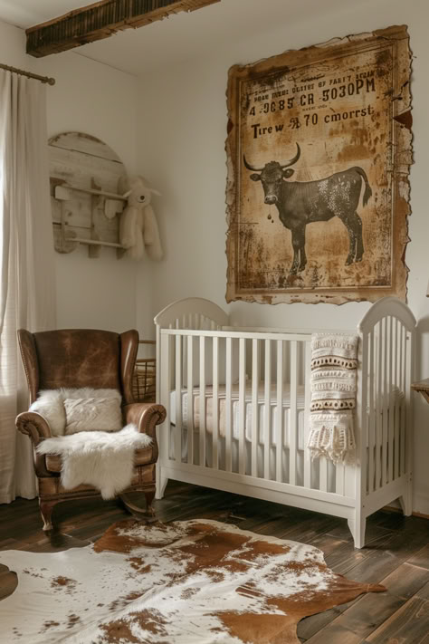 nursery decor, nursery ideas, cowboy nursery, western nursery Western Theme Nursery Girl, Rodeo Nursery Theme, Western Cowboy Nursery, Cowboy Nursery Decor, Western Baby Nursery Ideas, Farm Room Ideas Bedrooms, Cowboy Theme Nursery, Boy Nursery Western, Western Maternity Photography