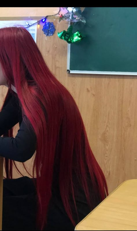 Extra Long Red Hair, Types Of Hair Color, Braided Hairstyles For Black Women Cornrows, Wine Hair, Straight Weave Hairstyles, Red Hair Don't Care, Long Red Hair, Trendy Hair Color, Hair Laid