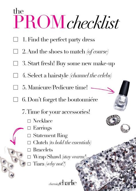 Prom Planning Checklist, Prom Checklist, Prom Preparation, Get Ready For Prom, Prom Images, Prom Prep, Prom Tips, Prom 2k17, Prom Planning