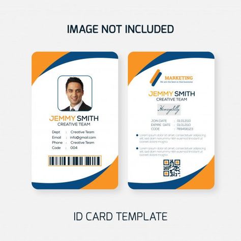 Freepik: Download Free Videos, Vectors, Photos, and PSD I D Card, I D Card Design, Id Card Design Creative, Id Card Design Template, Life Plan Template, Cover Sheet Template, Coreldraw Design, Identity Card Design, Employee Id Card