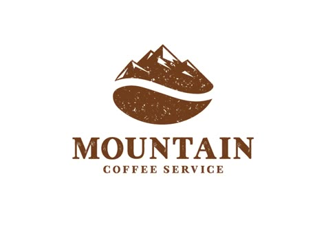 mountain coffee by Omega-Pixel on Dribbble Coffee Logos, Cafe Logos, Coffee Logo Design, Logo Design Coffee, Coffee Shop Logo Design, Abstract Logo Design, Typo Logo Design, Cafe Logo Design, Mountain Coffee