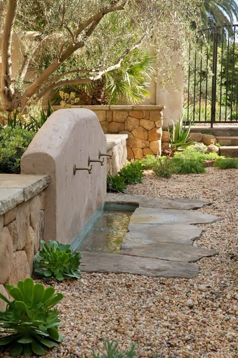 Bosky Landscape Architecture Italian Garden Design, Drought Tolerant Landscape, Growing Gardens, Dry Garden, Rustic Italian, Aesthetic Garden, Edible Landscaping, Italian Garden, Water Features In The Garden