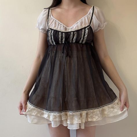 Adorable Victoria’s Secret milkmaid chemise / slip... - Depop Milkmaid Outfit, Milkmaid Costume, Forest Fae, Tumblr Grunge, Mood Clothes, Fatal Frame, Lingerie Outfits, September 23, Avengers Funny