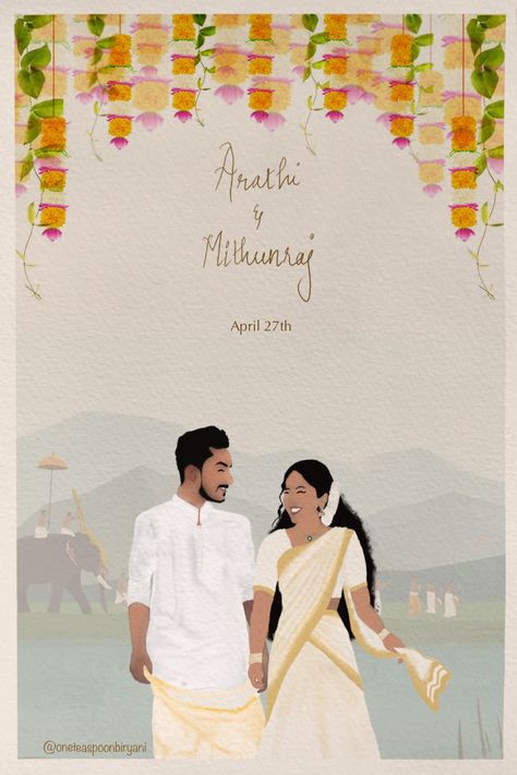 Engagement Invitation Design, Wedding Invitation Indian, Creative Wedding Invitations Design, Cartoon Wedding Invitations, Wedding Illustration Card, Wedding Invitation Posters, Wedding Card Design Indian, Wedding Invitation Ideas, Indian Wedding Invitation