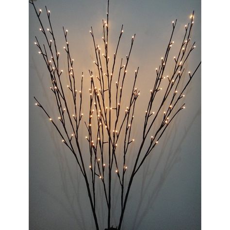 Hi-Line Gift Ltd. Lighted Willow Branch Tree - 144 LEDs | from hayneedle.com Lighted Tree Branches, Unanswered Questions, Lighted Branches, Christmas Lighting, Willow Branches, Willow Tree, Floor Vase, White Led Lights, Tree Lighting