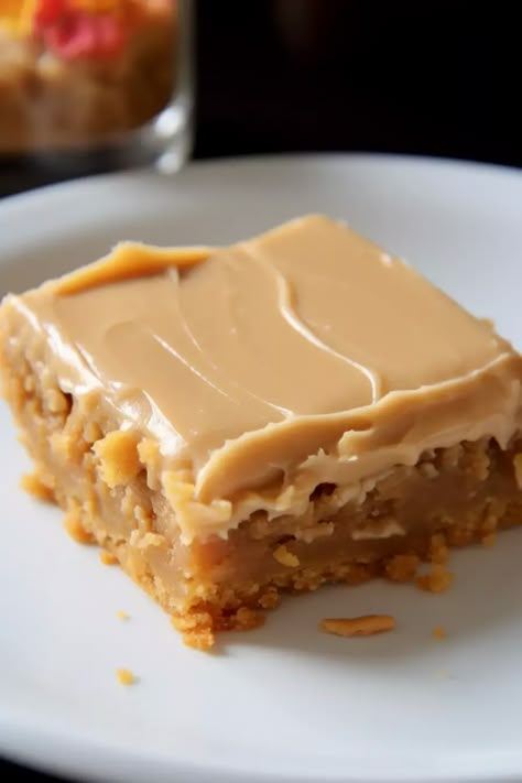 Peanut Butter Lunch Lady Cookie Bars - That Oven Feelin Lunch Lady Bars, Lunch Lady Recipes, Peanut Butter Alternatives, Butter Cookie Bars, Banana Blondies, Peanut Butter Cookie Bars, Butter Bars, Lunch Lady, Peanut Butter Cookie