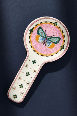 Garden Tile Spoon Rest | Anthropologie UK Deco Pastel, Sidewalk Cafe, Garden Tiles, Bathroom Accents, Anthropologie Home, Beautiful Bathrooms, Dream House Decor, New Apartment, Spoon Rest