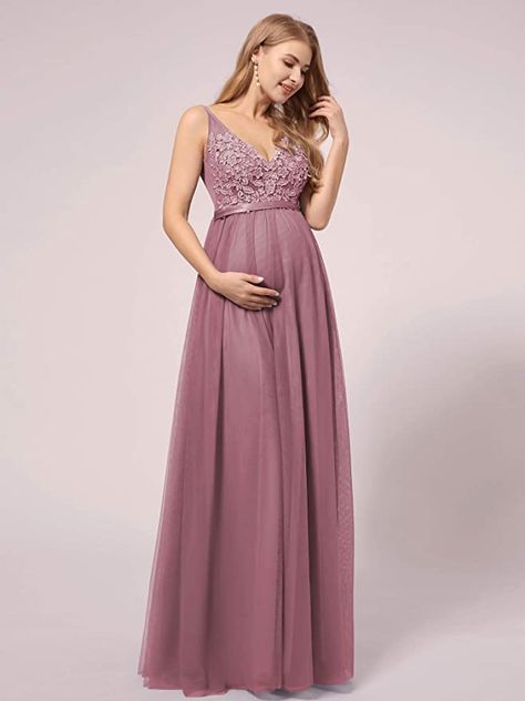 Pregnant Woman In Dress, Maternity Ball Gowns, Pregnant Dress, Dress For Pregnant Women, Maternity Dresses Photography, Cute Maternity Dresses, Plus Size Maternity Dresses, Maternity Evening Dress, Gorgeous Bridesmaid Dresses