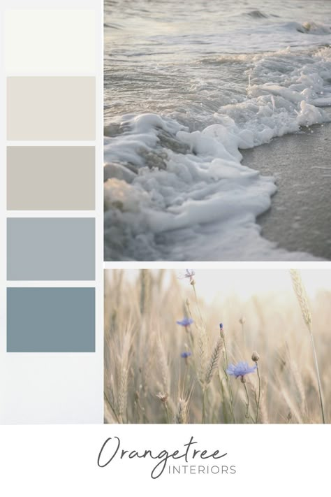 Coastal Colour Scheme, Home Paint Colour, Coastal Color Scheme, Farmhouse Color, Beach Color Palettes, Coastal Paint Colors, Coastal Paint, Beach House Colors, Koti Diy