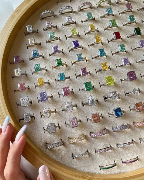 LYNA London on Instagram: "Our rings collection 😍💍🎨 Which is your favourite ring? ✨ #lynalondon #jewelry #jewellery #smallbusiness #smallbusinessowner…" Fashionista Aesthetic, Bts Bracelet, Jewelery Organizer, Dope Jewelry Accessories, Burst Of Color, Shopping Carts, Crystal Bead Jewelry, Fancy Jewelry Necklace, Expensive Jewelry Luxury