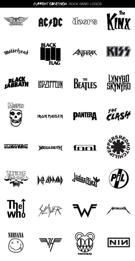 Band Logo Drawings, Rock Doodles Music, Band Drawings Rock, Classic Rock Band Logos, Tool Logo Band, Grunge Band Logos, Band Logo Tattoos, Bands To Listen To, Metal Doodles