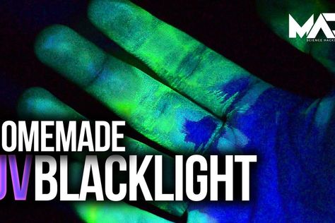 Picture of Make a UV Black Light at Home Black Lights Bedroom, Diy Black Light, Black Light Room, Glow Projects, Black Light Party, Neon Crafts, Glow In Dark Party, Diy Glow, Glow In The Dark Party