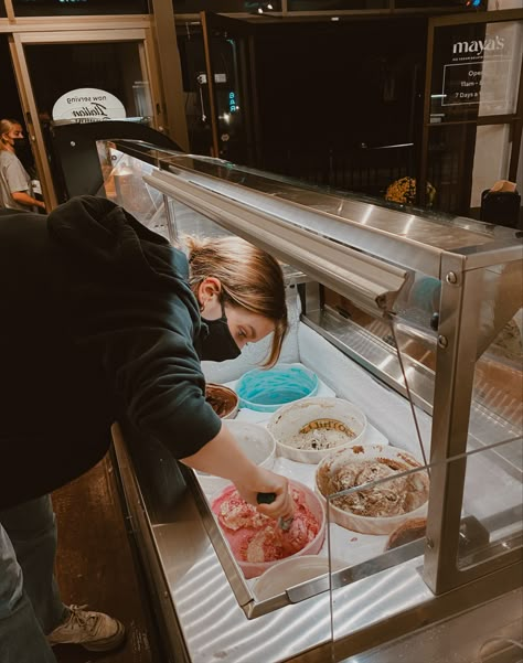 Nothing's better then scooping ice cream at Maya's on a Friday night while "We didn't start the fire" is playing. We will miss our scoopers throughout the winter!!💙 💗 #whiterock #whiterockbc #whiterockpier #icecream #foodie #icecreamshop #summer #funatthebeach #foodlover #scooper Ice Cream Maker Aesthetic, Ice Cream Shop Worker Aesthetic, Working At Ice Cream Shop, Working At Ice Cream Shop Aesthetic, Ice Cream Job Aesthetic, Working At An Ice Cream Shop Aesthetic, Summer Jobs Aesthetic, Summer Job Aesthetic, Finance Vision Board