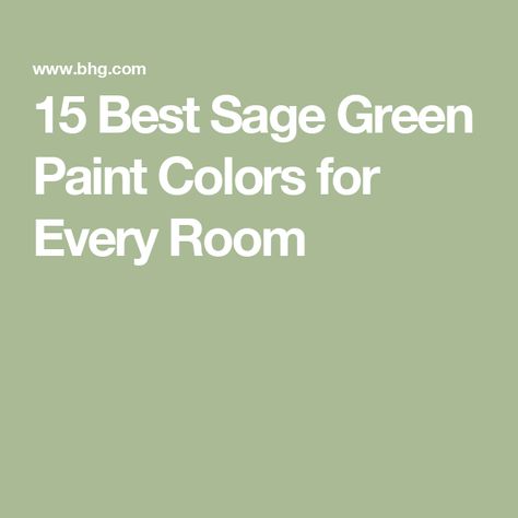 15 Best Sage Green Paint Colors for Every Room Behr Sage Green Paint, Best Sage Green Paint Colors, Best Sage Green Paint, Sherwin Williams Paint Colors Green, Paint Colors For 2023, Sage Green Kitchen Walls, Sage Green Paint Colors, Popular Wall Colors, Green Interior Paint