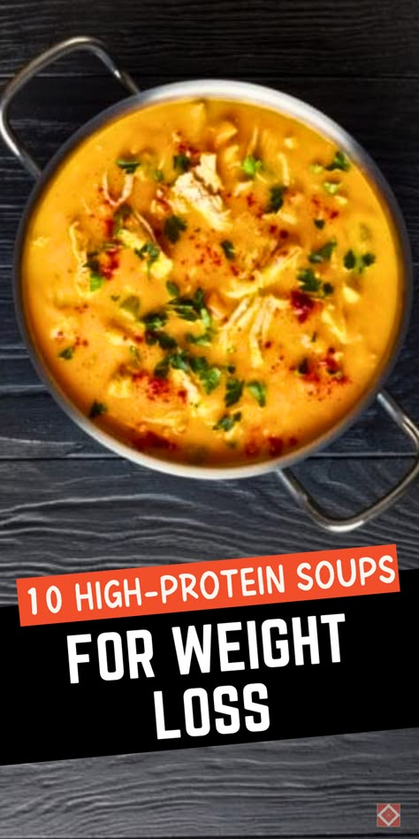 Cozy up with these 10 high-protein soups that make weight loss feel easy! Each recipe is packed with flavor and protein to keep you satisfied without excess calories. Perfect for winter meals, these soups provide comfort and nutrition, making them ideal for a healthy meal plan. Save this pin for high-protein, low-calorie soup recipes that help you reach your goals with every delicious bowl. Slow Cook Soup Healthy, Protein Cabbage Soup, No Sugar Soup Recipes, Skinnytaste Recipes Soup, Healthy Soup Vegetable, Soups Recipes Low Carb, Soup Light Healthy, 21 Day Fix Soups, Low Cal Chicken Soup Recipes