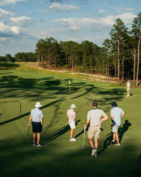 Take me back to @pinehurstresort No. 10 stat. As good of a golfing ball experience as imaginable in the south. @doakgolf @mosergolf and team did an exceptional job repurposing the land formally known as The Pit. The place is fun, adventurous, super quiet, relaxing, and a good test of golf. Book your round now, thank me later. We had a blast playing as an 8-some for a @restoration_club meetup on Tuesday of US Open week. A top golf memory! Luxury Golf Course, Pinehurst Golf, Us Open Golf, Golf With Friends, City Golf, Golf Photos, Golf Pictures, Golf Photography, Golf School