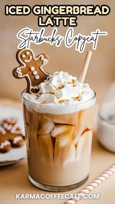 Easy Iced Gingerbread Latte Recipe: A Festive Coffee Delight Homemade Gingerbread Coffee Creamer, Iced Pecan Crunch Oatmilk Latte, Iced Gingerbread Oat Milk Chai, Gingerbread Oatmilk Chai Recipe, Gingerbread Chai Latte, Ice Latte Recipe, Christmas Lattes, Coffee Flavor Ideas, Gingerbread Latte Syrup