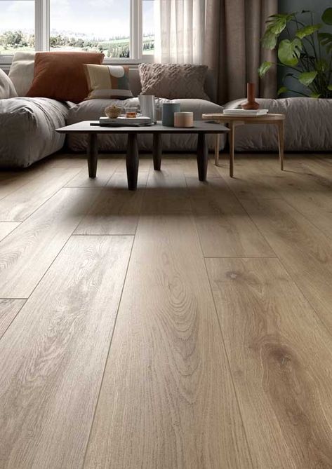 Wood Look Tile Floor, Wood Floor Design, Modern Rustic Homes, Wood Effect Tiles, Room Tiles, Floor Colors, Living Room Flooring, Rustic Living Room, House Flooring