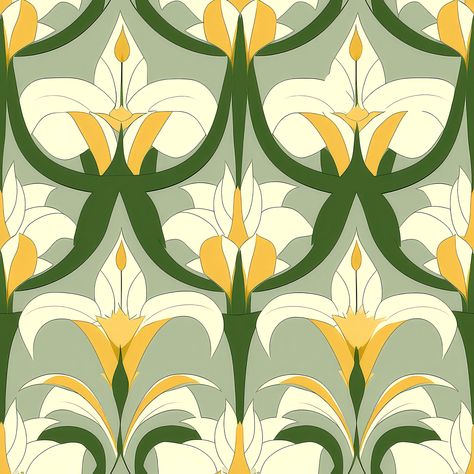 Lily Flower Pattern, Lillies Illustration, Easter Lilly, Lily Pattern Design, Groovy Easter Wallpaper, Calla Lily Pattern, Easter Wallpaper, Gouache Illustrations, Mom Diy