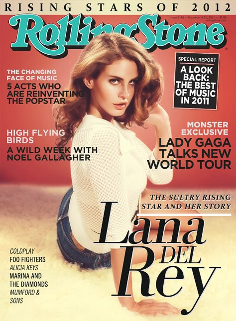 Lana Del Rey covers Rolling Stone (Dec.2011) #LDR Lana Del Rey Magazine Cover, Lana Del Rey Rolling Stone, Vintage Posters Music, Lana Del Rey Magazine, Music Magazine Cover, Lana Del Rey Posters, 60s Posters, Rolling Stone Magazine Cover, Rolling Stone Magazine