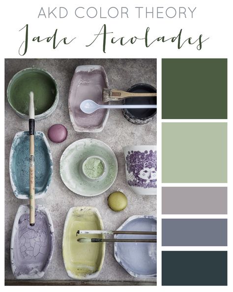 #jade #green Jade Green Color Combinations, Jade Green Color, Green Color Combinations, Jade Color, Color Palette Inspiration, Colour Match, Palette Inspiration, Colour Combinations, Jade Green