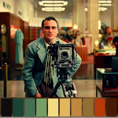 Look at those incredible grading 🎨💯🎥 @studiobinder Cinematic Color Palette, The Master 2012, Cinema Palettes, Passenger Pigeon, Paul Thomas Anderson, Color In Film, Movie Color Palette, Colour Grading, Thomas Anderson