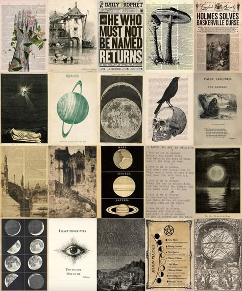 Vintage Aesthetic Wall Collage Kit, Dark Academia Decor, Vintage Astronomy Posters, Vintage Botanical Wall Art, 100 Jpgs Digital Prints - Etsy UK Sticker #sticker Stickers #stickers freesticker #freesticker freestickers #freestickers free download sticker #freedownloadsticker 12.384 Room Decor To Print Out, Vintage Art Prints Retro Style, Dark Academia Magazine, Room Posters Aesthetic Ideas, Poster Decoration Ideas, Vintage Room Posters, Dark Academia Aesthetic Collage, Posters Aesthetic Vintage, Scrapbook Decoration Ideas