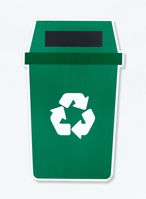 Garbage Waste, School Art Activities, Green Bin, Recycle Symbol, Trash Containers, Recycle Bin, Recycle Cans, Cute Diy Room Decor, Rubbish Bin