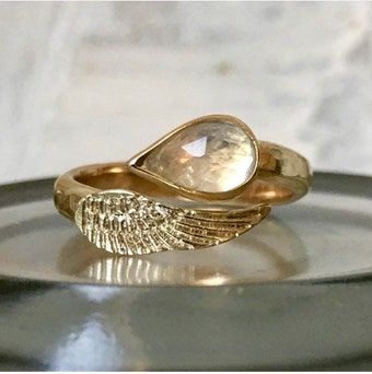 How a Custom Order Inspired my Angel Wing Rings Ring With Wings, Ethereal Jewelry, Wing Ring, Angel Wing Ring, Angel Wings Design, Fantasy Ring, Gold Angel Wings, My Angel, Arm Cuff