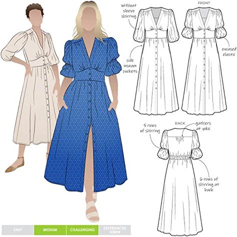 Style Arc, Belle Dress, Sew Ins, Pattern Blouse, Clothes Sewing, Diy Sewing Clothes, Drafting Patterns, Diy Blouse, Linen Style