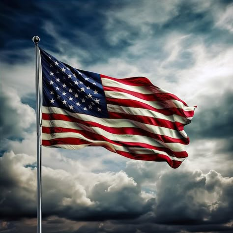 Download this Premium Photo about American flag USA, and discover more than 60 Million Professional Stock Photos on Freepik Pictures Of Eagles, Anerican Flag, Patriotic Photography, America Pictures, Flag Pictures, Florida Tattoo, Waving American Flag, American Flag Pictures, America Flag Wallpaper