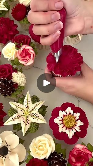 429K views �· 6.7K reactions | Dessert divinity in every delicate detail! 🌟🧁
.
.
.
.
.
.
.
.
.
#reels #reelsfb #reelsvideos 
#viral #foryou #fyp 
#trending #cake #cupcakes #cakedesign#cakedecorating
#flowers | Cake Baking Wilton Piping Tips, Decorating Cupcakes, Piping Tip, Piping Flowers, Frosting Techniques, Buttercream Roses, Pretty Cupcakes, Buttercream Cupcakes, Mini Tortillas