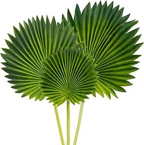 Ruidazon 3Pcs Artificial Palm Leaves, Pu Foam Fake Palm Fronds Faux Tropical Palm Leaf for Palm Sunday Hawaiian Luau Party Wedding Baby Showers Spring Summer Decor Artificial Palm Leaves, Hawaiian Leaf, Hawaiian Luau Party, Spring Baby Shower, Spring Summer Decor, Palm Sunday, Palm Fronds, Hawaiian Luau, Luau Party