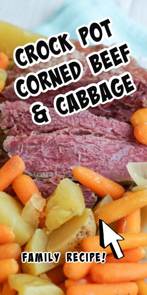 Corned Beef Recipes Crock Pot, Crockpot Cabbage Recipes, Corned Beef Recipes Slow Cooker, Beef And Cabbage Recipe, Crock Pot Corned Beef, Recipes Corn, Slow Cooker Corned Beef, Beef Cabbage, Corn Beef