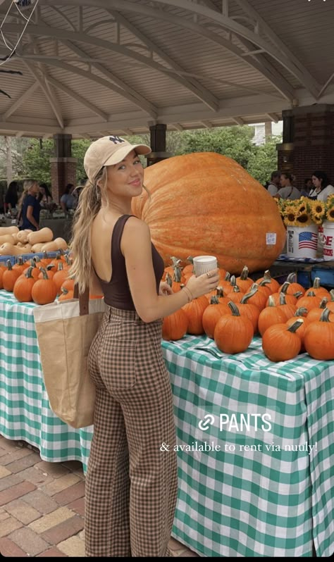 Pumpkin Patch Outfit, Checkered Pants, Fall Pants, Fall Fit, Autumn Fits, Fall Inspo, Fall 24, Fall Fits, Fall Clothes