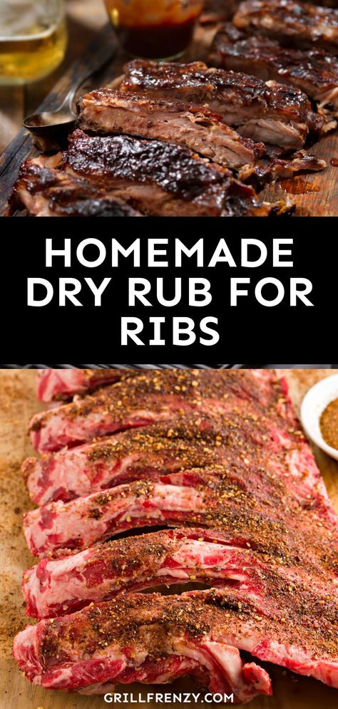 This amazing homemade dry rub for ribs goes perfectly on 3-2-1 ribs and smoked spare ribs, and you can put it together in just a few minutes. | homemade dry rub for ribs | best rib dry rub recipe | best rib rub recipe for smoker | best rib rub recipe | best rub for ribs brown sugar | homemade dry rub for beef ribs | homemade dry rub for pork ribs | best baby back rib rub recipe | best rub for ribs | best spareribs rub recipe | best dry rub for spare ribs | best spare rib rub Dry Rub Ribs, Rub For Ribs, Rib Rub Recipe, Bbq Rub Recipe, Dry Rub For Ribs, Smoked Recipes, Homemade Dry Rub, Spice Rubs, Homemade Dry Mixes