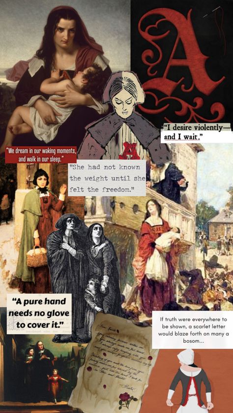 Letter Collage, Scarlet Letter, The Scarlet Letter, My Favorite Books, Scarlet, Favorite Books, In This Moment, Reading, Collage