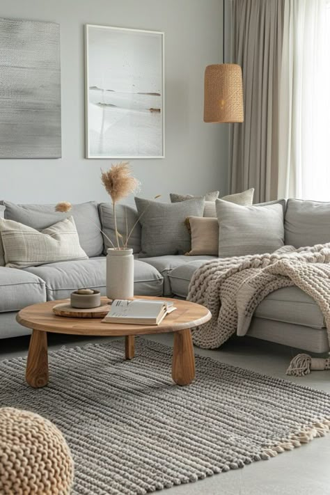 29 Grey Couch Living Room Ideas for a Versatile and Stylish Design Modern Lounge Rooms, Grey Couch Living Room Ideas, Grey Living Rooms, Stylish Living Room Ideas, Modern Grey Living Room, Couch Living Room Ideas, Grey Furniture Living Room, Grey Sofa Living Room, Cozy Scandinavian