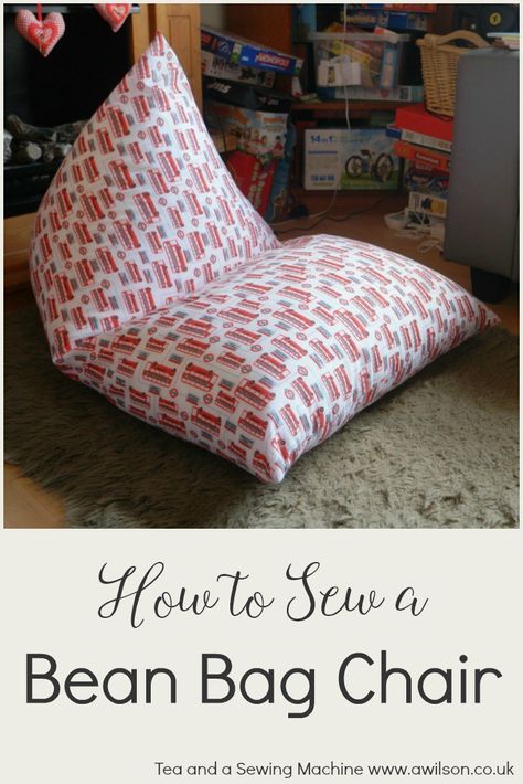 how to sew a bean bag chair Bean Bag Chair Pattern, How To Make A Bean Bag, Bean Bag Pattern, Diy Bean Bag Chair, Diy Bean Bag, Bean Chair, Bean Bag Filling, Patterned Chair, Kids Bean Bags