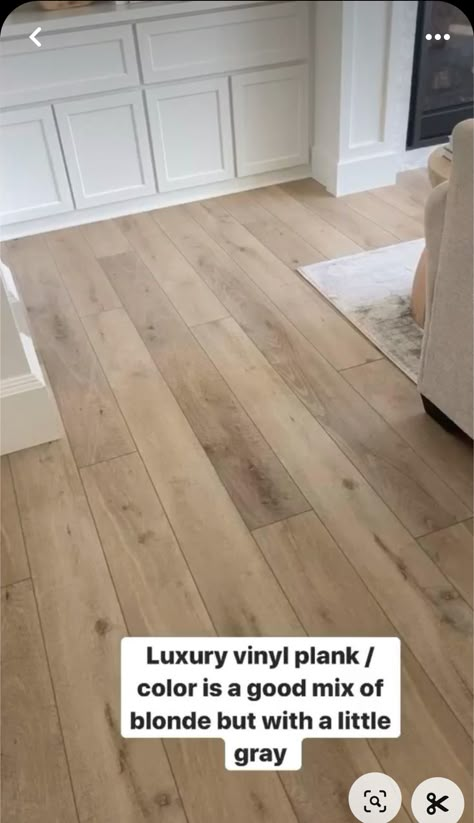 White Kitchen Lvp Floor, Natural Oak Vinyl Plank Flooring, Light Color Floors Living Room, Beach Cottage Flooring Ideas, Light Wood Luxury Vinyl Plank, Pale Oak Floors, Light Wood Floors With Grey Walls, Driftwood Lvp Flooring, Coastal Wood Flooring