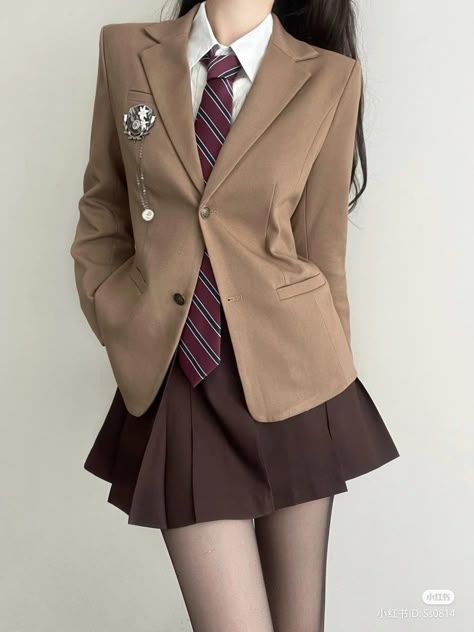 School Uniform Fashion, School Uniform Outfits, Uniform Fashion, Uniform Design, 가을 패션, Kawaii Clothes, Teenage Fashion Outfits, Korean Outfits, Teen Fashion Outfits