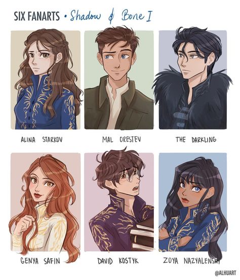 Alanna 🐣 on Instagram: “Shadow and Bone 💙 @lbardugo - Last week I finished reading the trilogy and I knew I wanted to draw some fanart 🥰 here is my version of…” Shadow And Bone Characters, House Of Glass, Grisha Verse, Grisha Trilogy, The Grisha Trilogy, The Darkling, The Grishaverse, Shadow Bone, Leigh Bardugo