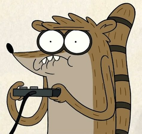 Rigby -Regular Show Rigby Regular Show, The Regular Show, Mordecai And Rigby, Adventure Time Finn, Regular Show, Disney Infinity, Cartoon Network Adventure Time, Cartoon Wallpaper Iphone, Adventure Time Art