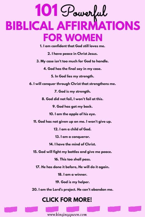 biblical affirmations for women Biblical Self Affirmations, Daily Affirmations For Wives, God Affirmations Faith, Biblical Declarations For Women, Biblical Daily Affirmations, Scriptures For Women Uplifting, Self Love Affirmation Quotes Powerful, Biblical Words Of Affirmation For Women, Positive Women Affirmations