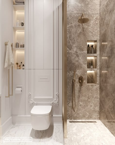 Modern Luxury Bathroom, Bathroom Inspiration Modern, Bathroom Decor Luxury, Washroom Design, Bathroom Redesign, Bathroom Design Inspiration, Classic Bathroom, Bathroom Design Decor, Toilet Design